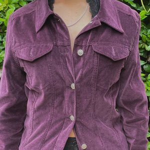 Women's Purple Jean Cloth Jacket: Size M, Bleu Jeans Co.